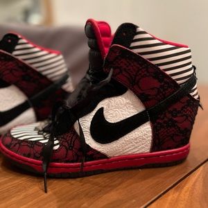 Nike Dunk Sky Hi Doernbecher Kira Smith Alice in Wonderland Sneaker Wedges